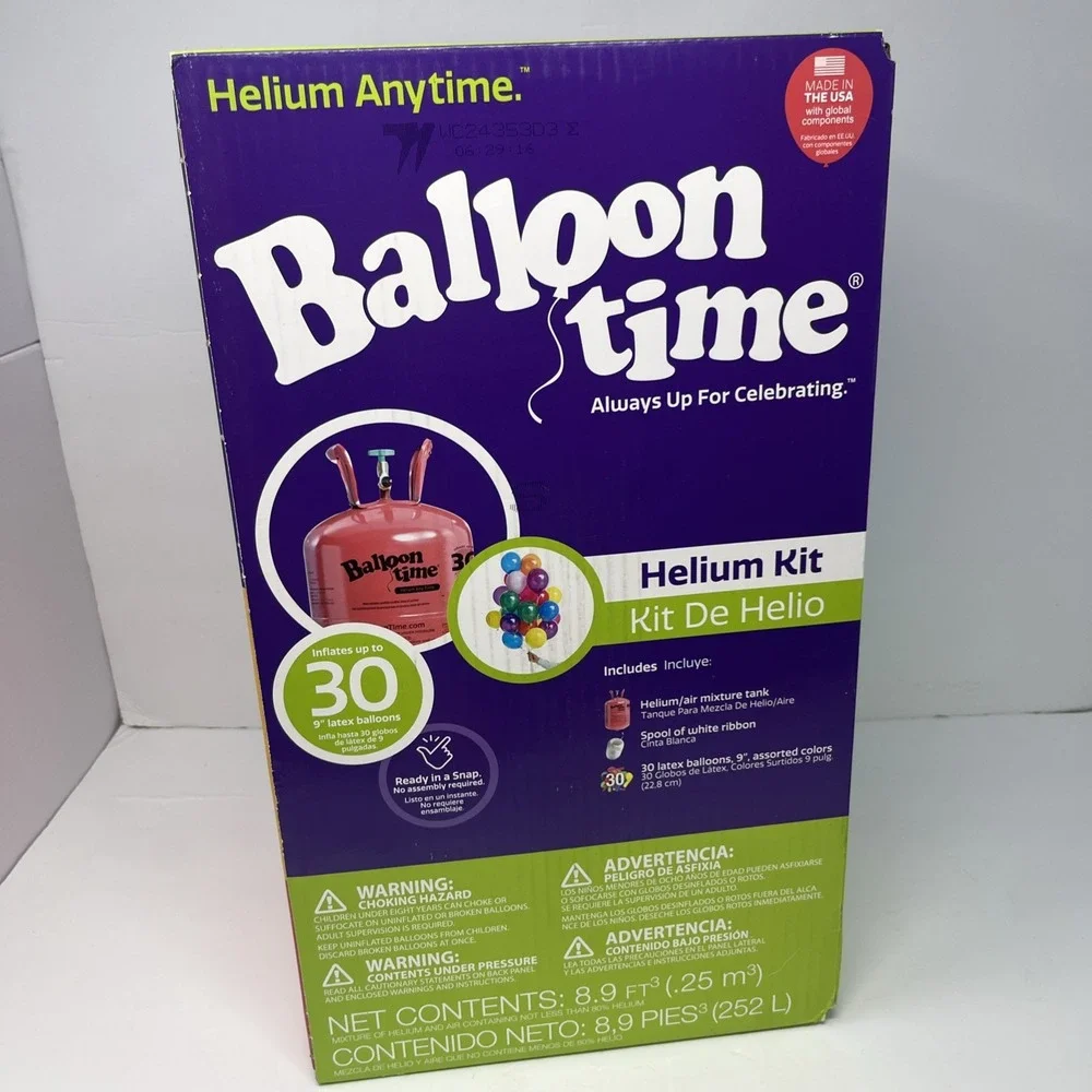 Balloon Time helium tank
